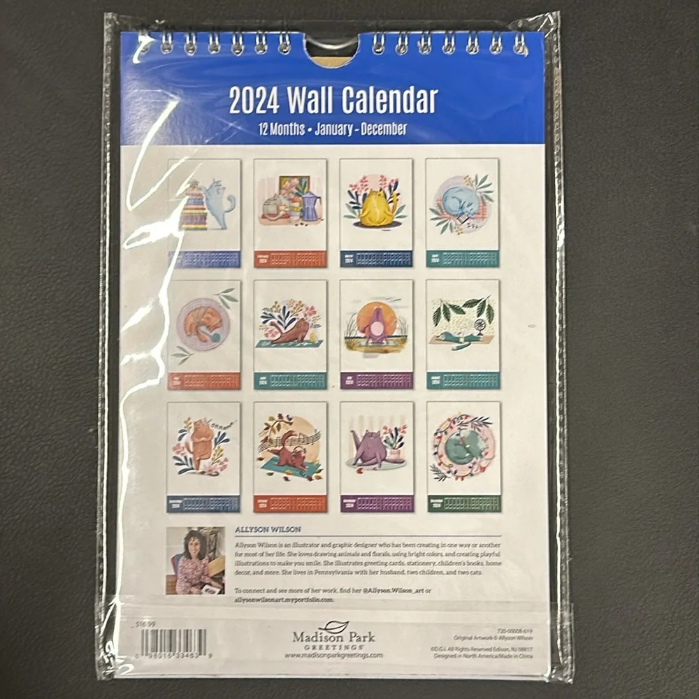 Brand new Allyson Wilson 2024 Calendar